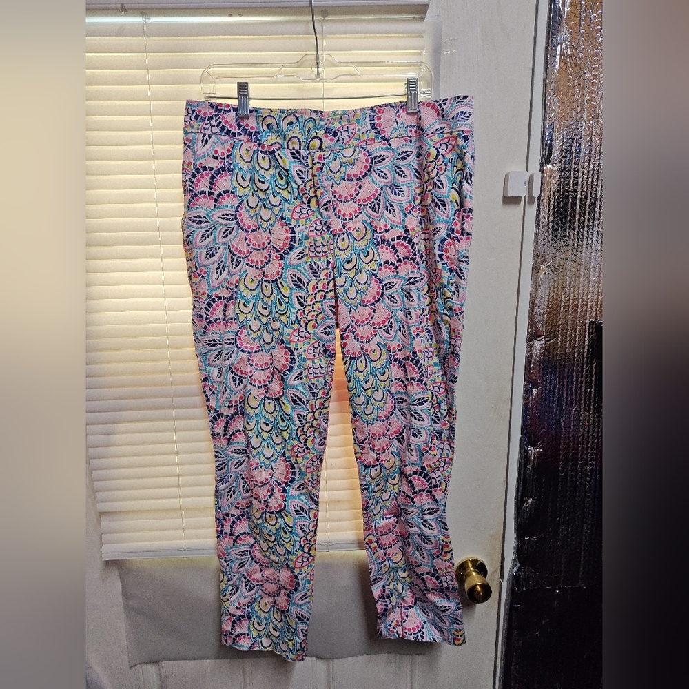Pappagallo Multicolor Geometric Pants